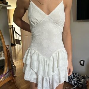 A white Lace dress
